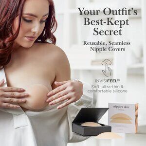 Nippies Reusable Silicone Nipple Covers Skin Lift One Pair